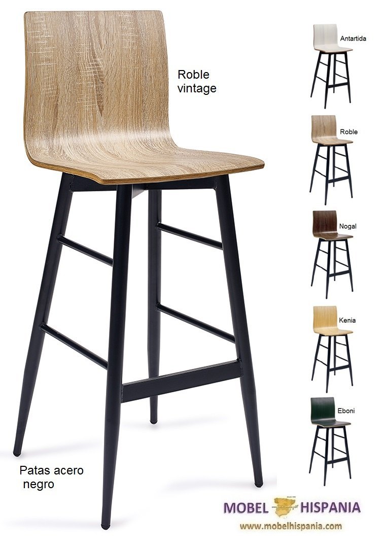 297 taburete metal negro antartida 05