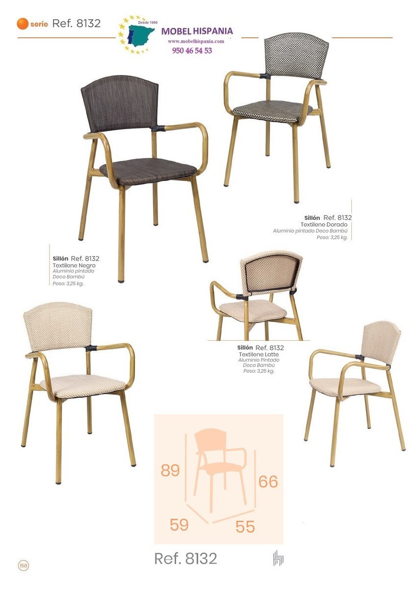 8132 deco bambu textilene Dorado 05 1