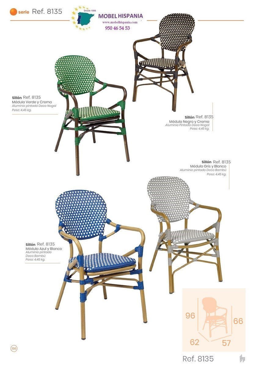 8135 Sillon aluminio nogal negro crema 09 1