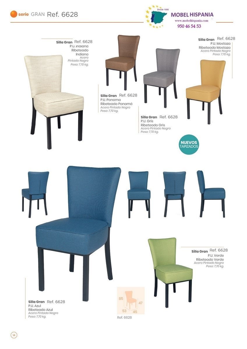 RB6628 silla metal azul 02