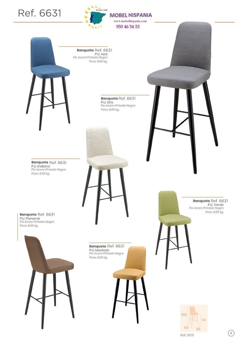 RB6631 taburete metal verde 01