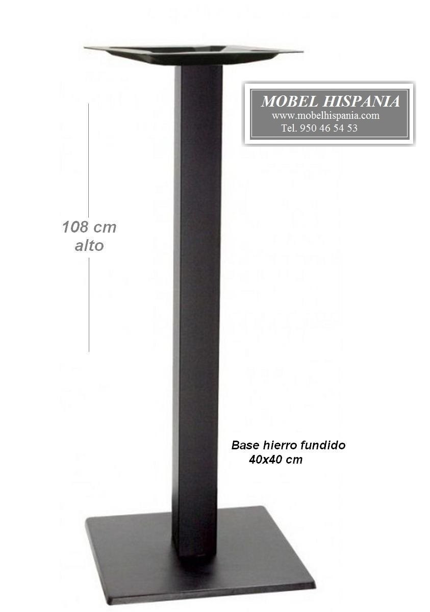 8946 pie alta metalico mesa hosteleria 02