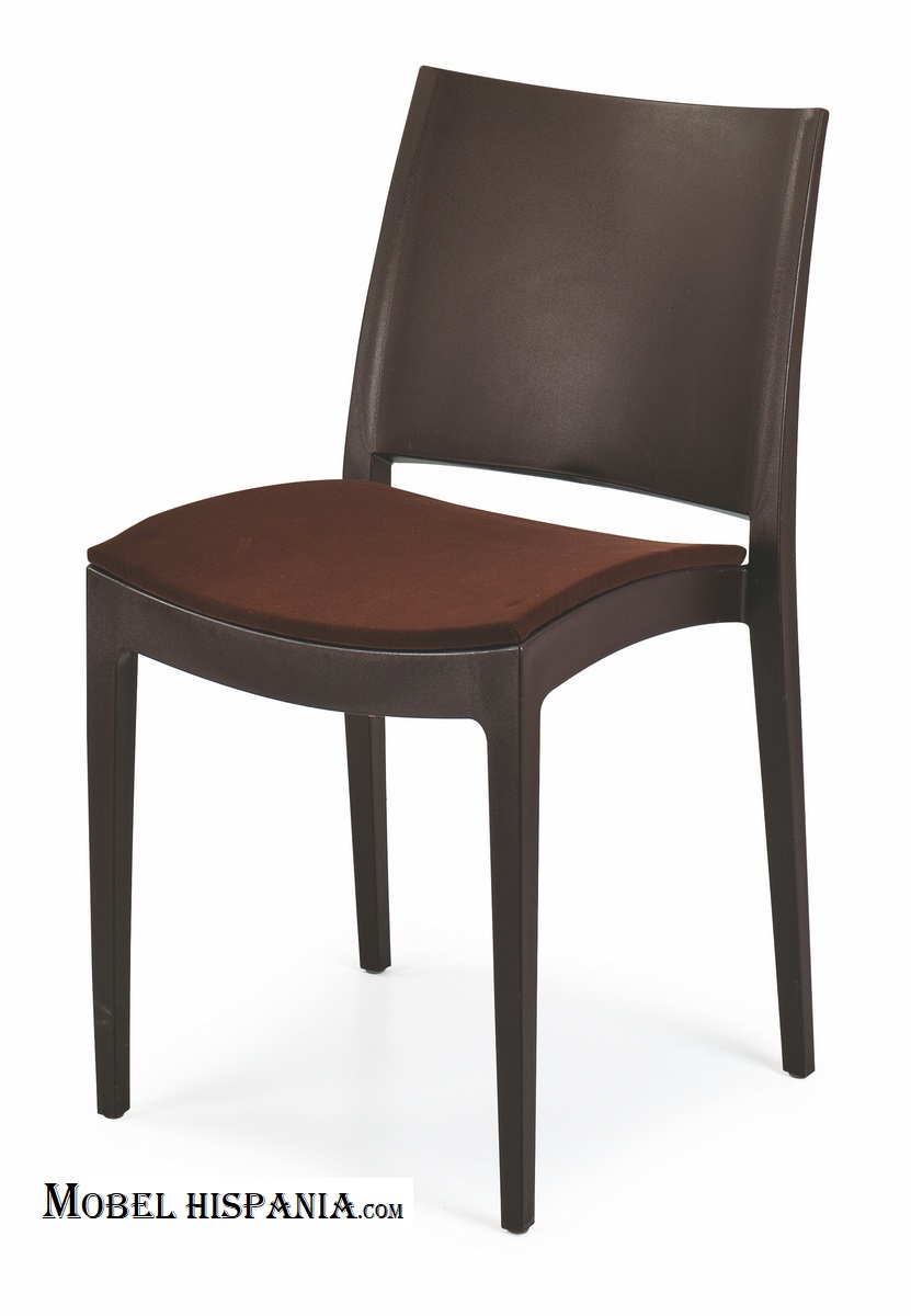 ELI212 silla negra tapizada 12