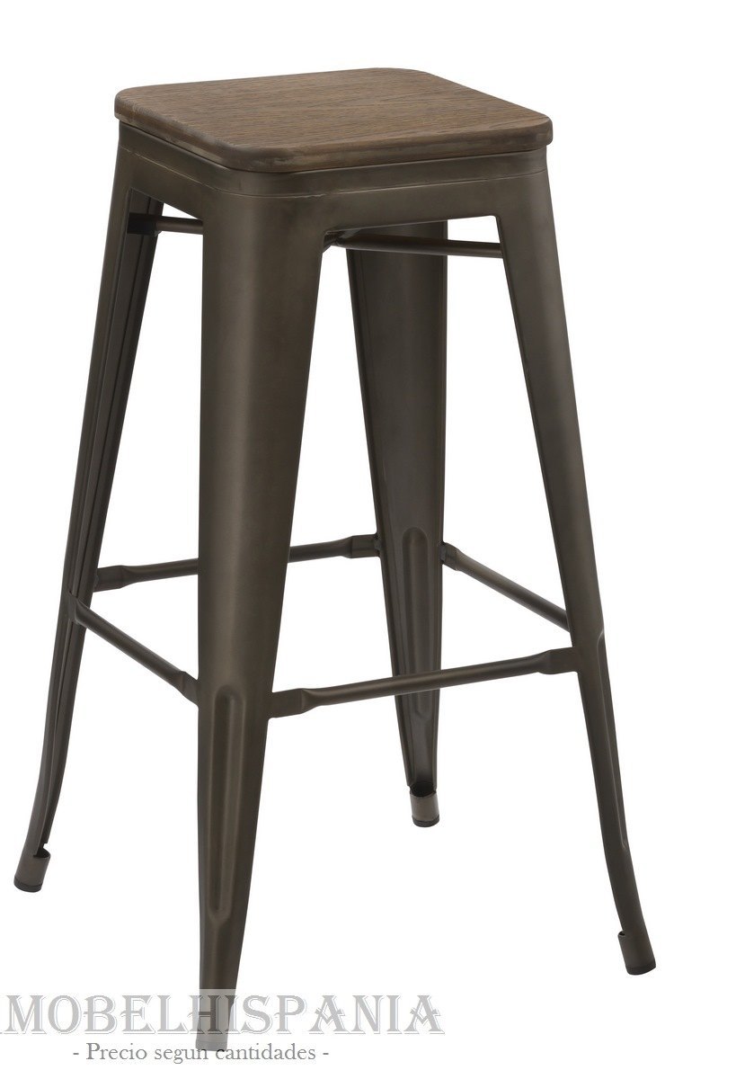 1414BR taburete metalico bamboo 03