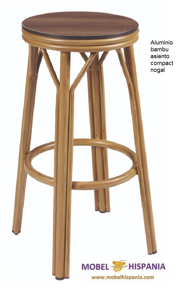 charlotte taburete bambu nogal