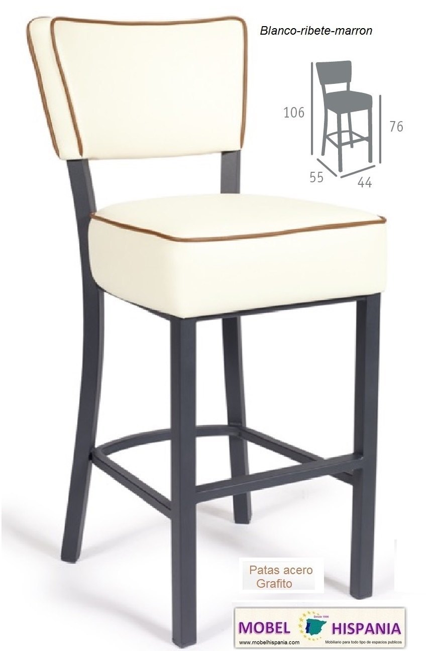 bohemia taburete albero ribete marron 01