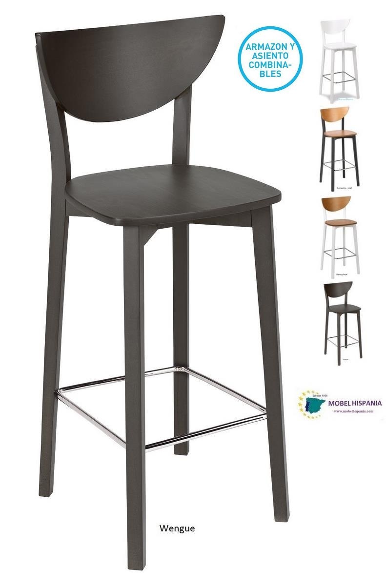 5805 taburete madera wengue tapizado 03 1