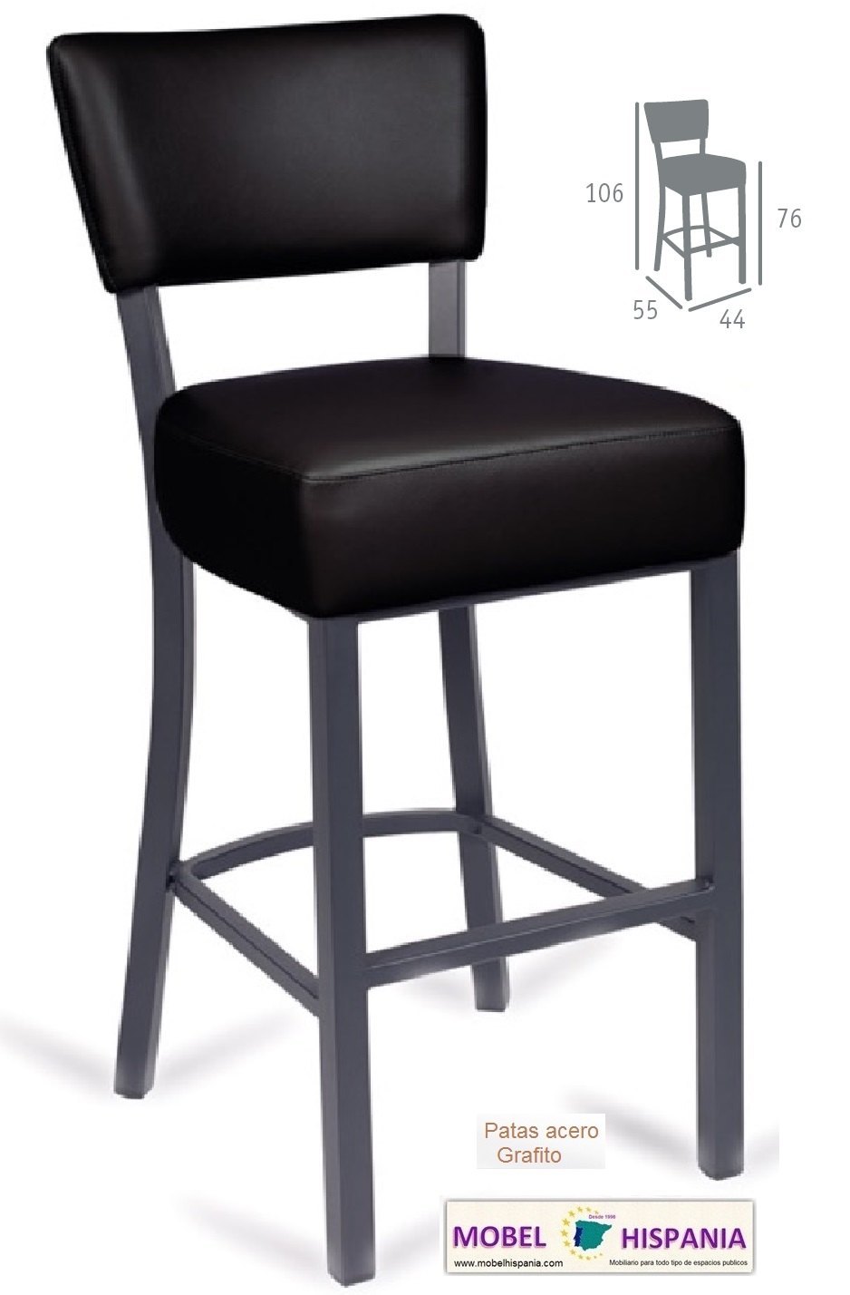 bohemia taburete rojo grafito 01