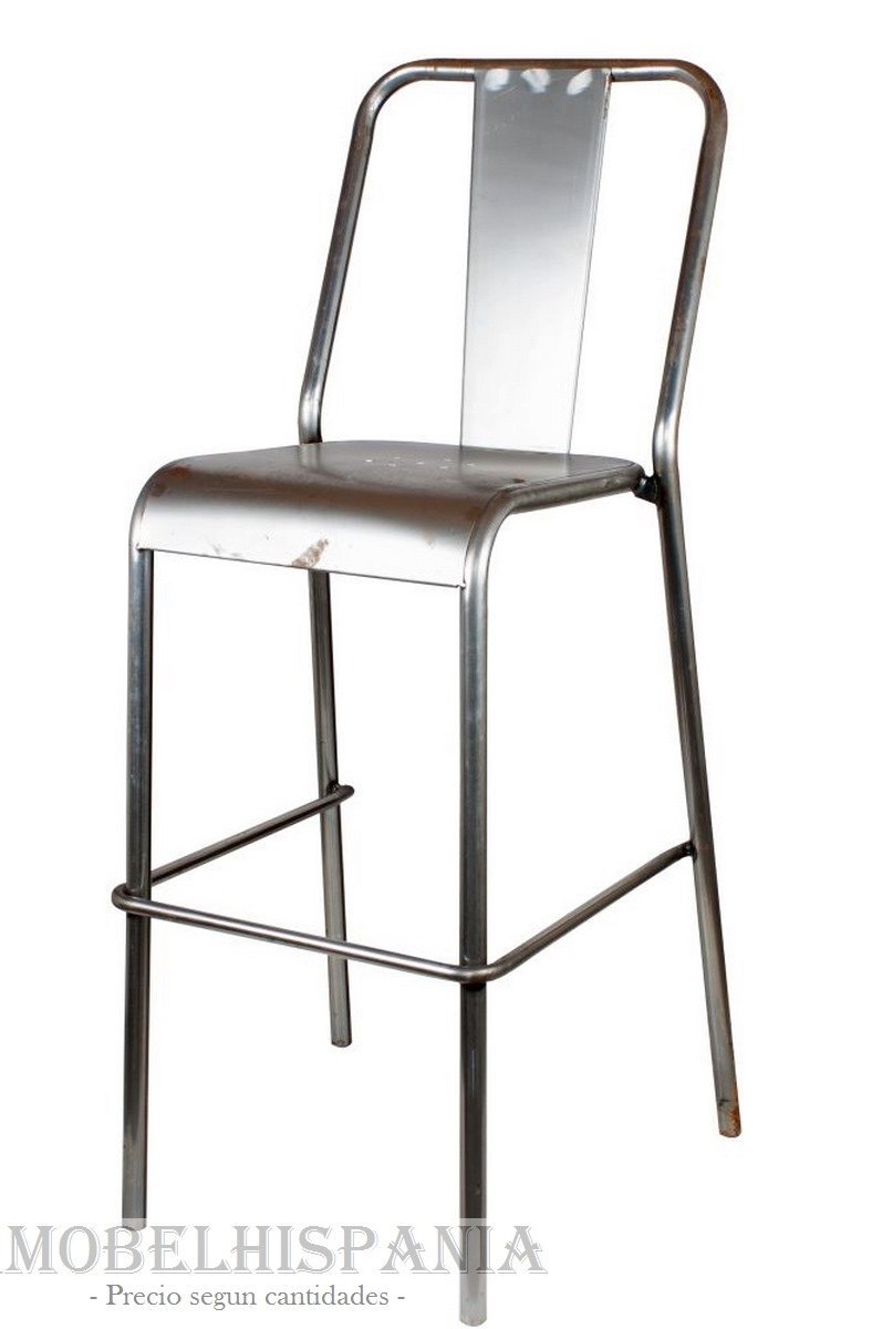 PETERSBURGO blanco taburete estilo industrial 03