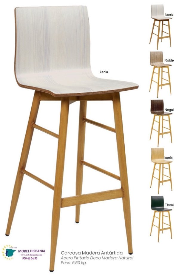 196 silla acero deco madera asiento antartida 07 1