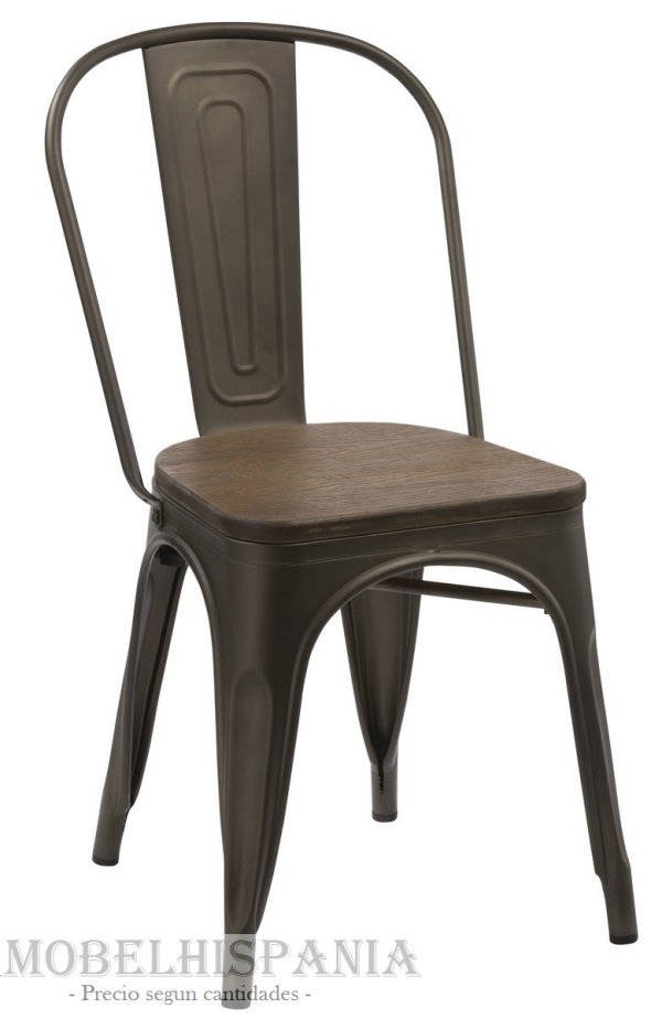 5816BR silla tolix bronce industrial