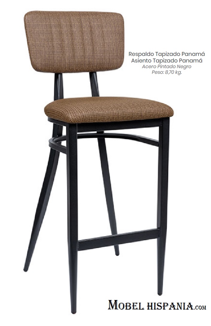 287 taburete metal tapizado mostaza 06