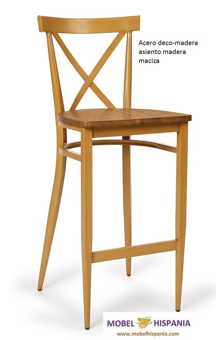 ORLANDO banqueta grafito asiento madera macizo 02