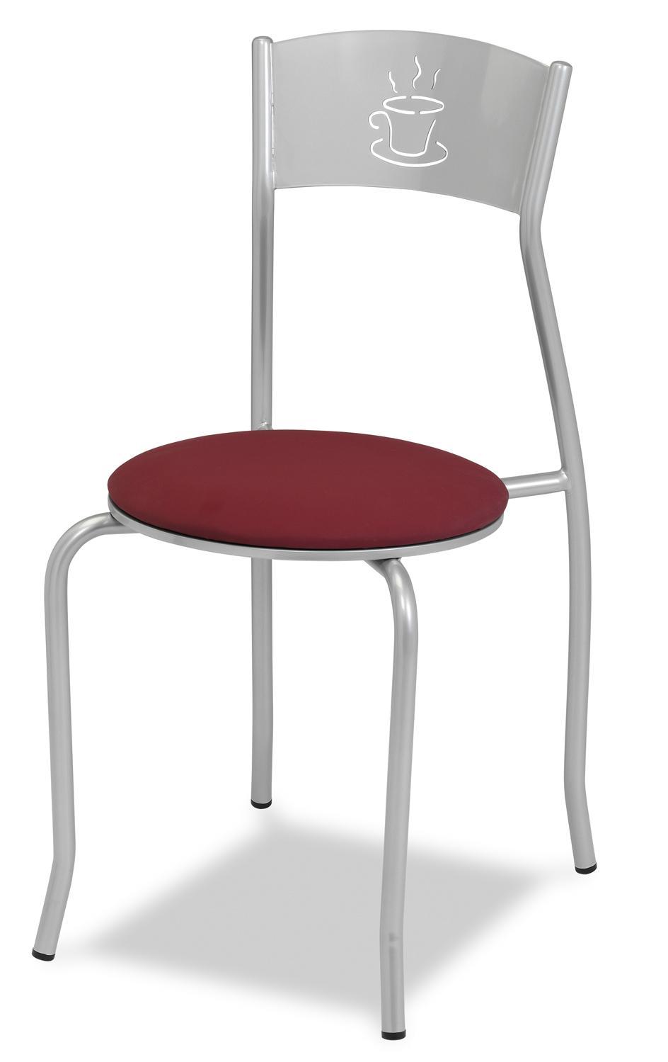 133 silla metalica tapizada