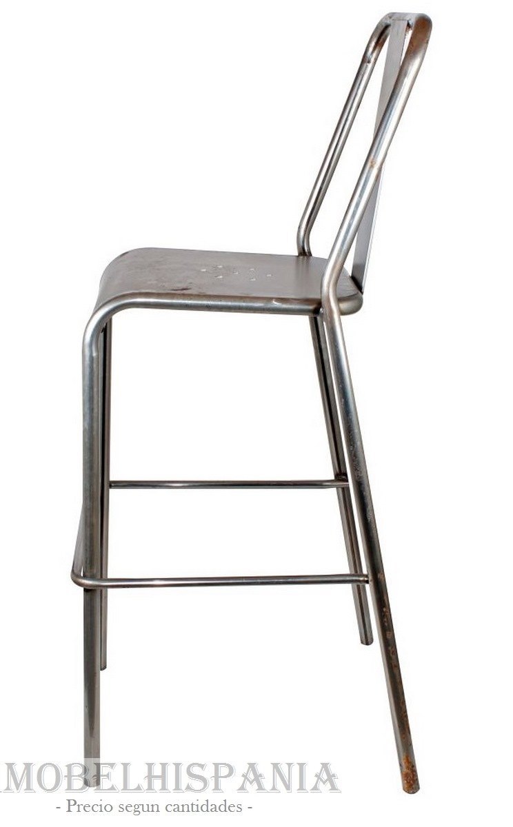 PETERSBURGO sin pintar taburete estilo industrial 02