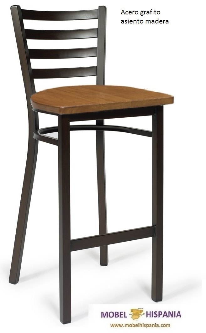 america taburete grafito madera 1