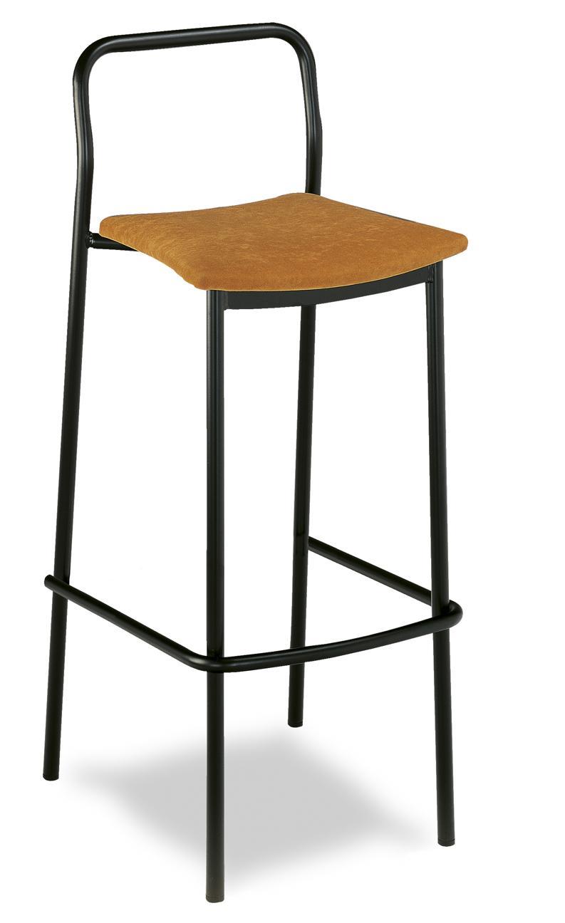 530 taburete metalico tapizado