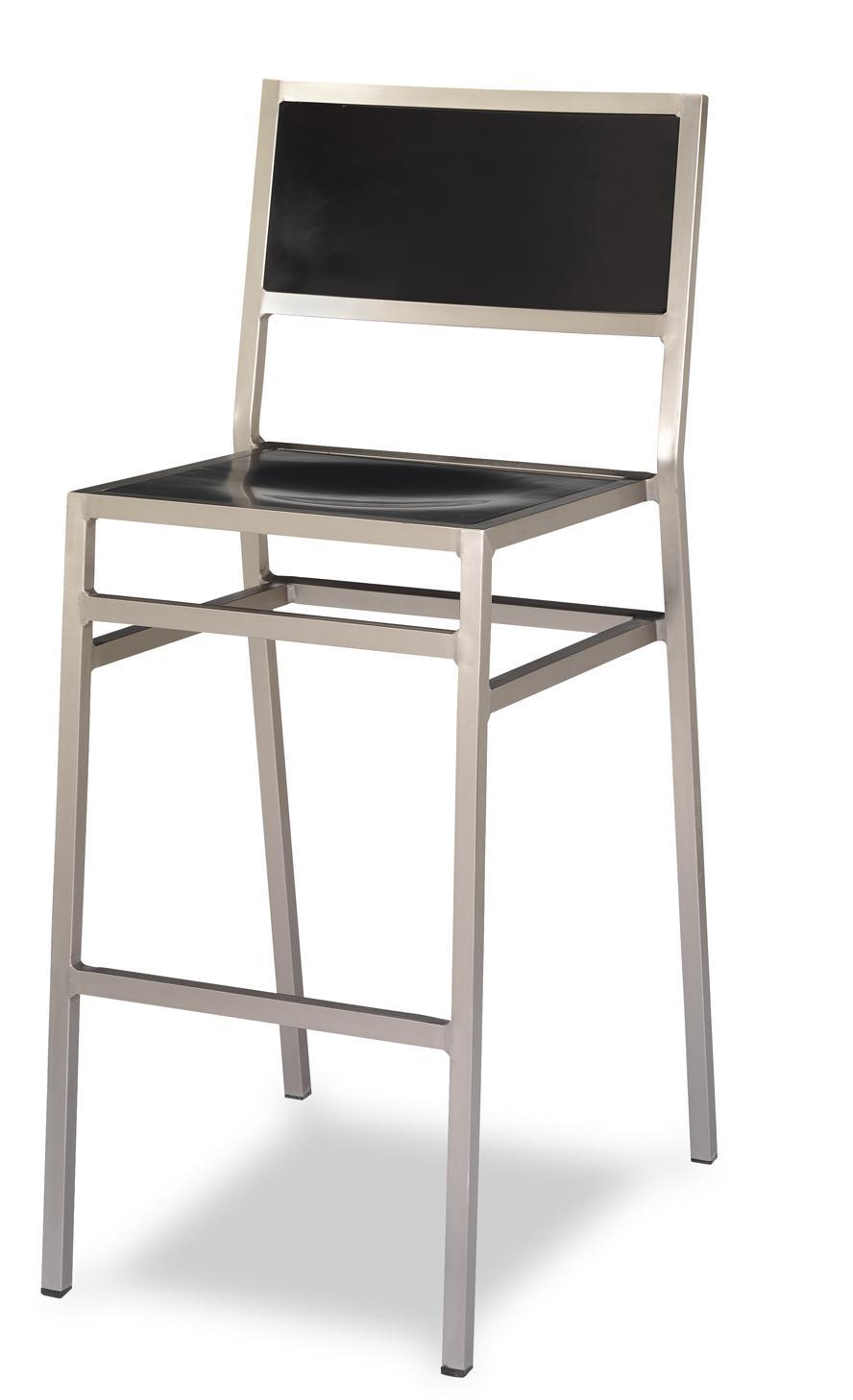 598 taburete aluminio madera