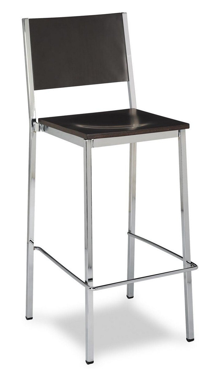 538 taburete metalico madera