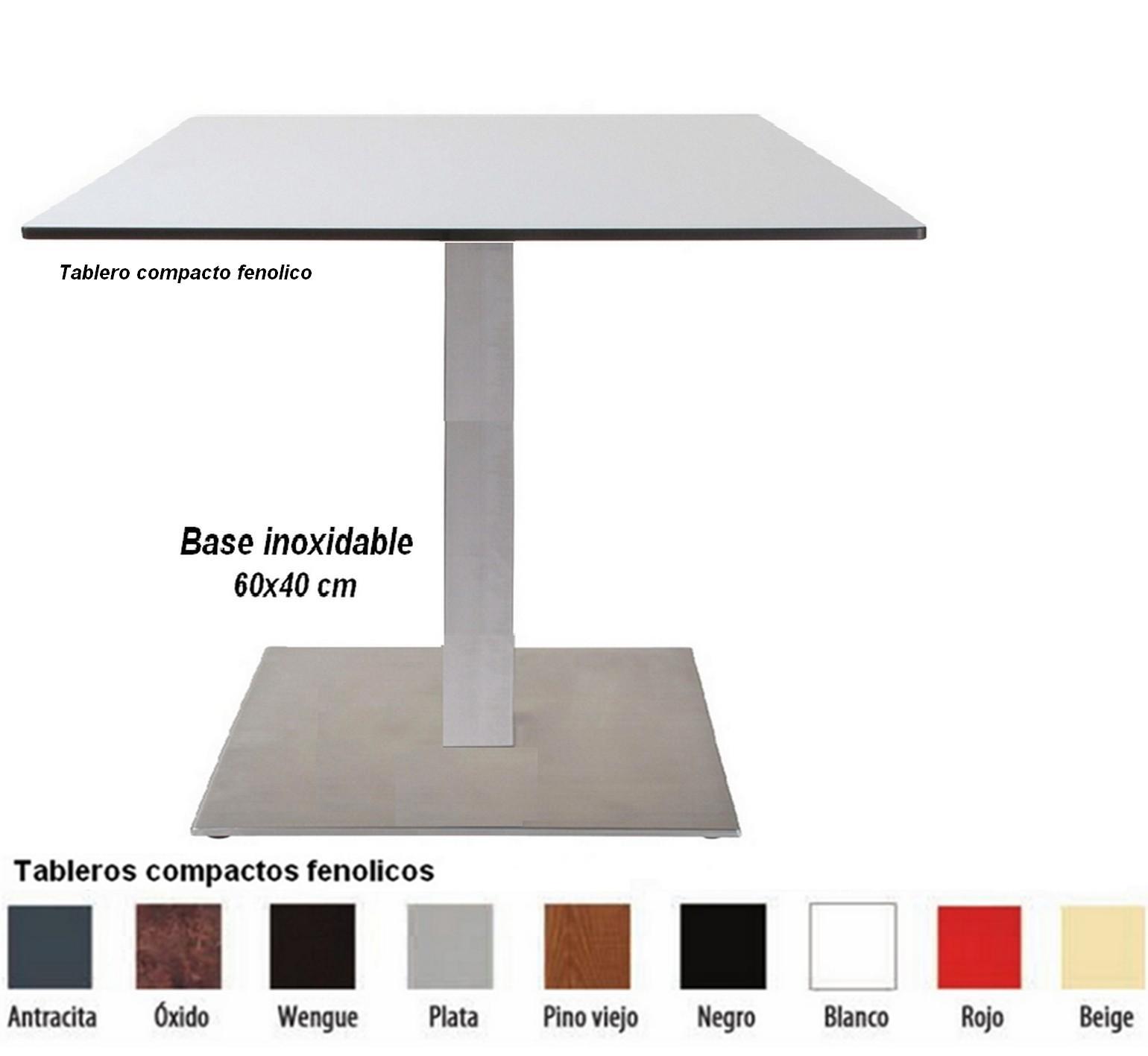 8933-Mesa-pie-central-inoxidable-compacto-mobel-hispania 8933 Mesa pie central inoxidable compacto mobel hispania