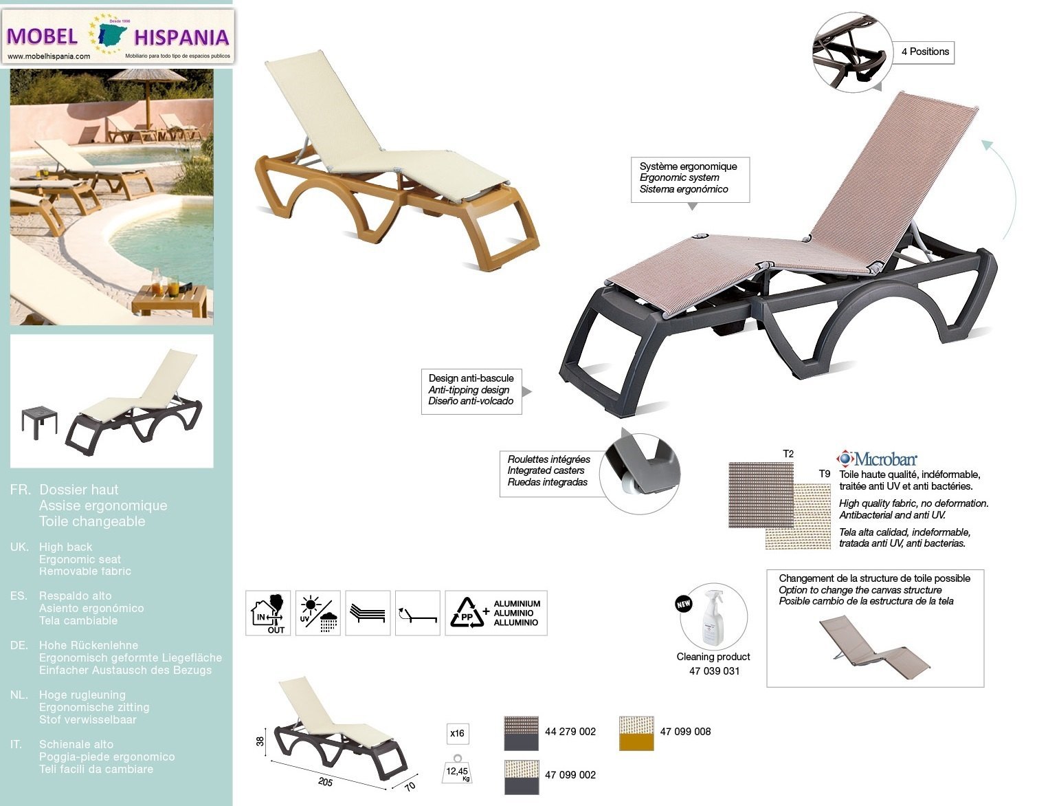 Bali-tumbona-polipropileno-antracita-crema_01 Bali tumbona polipropileno antracita crema 01