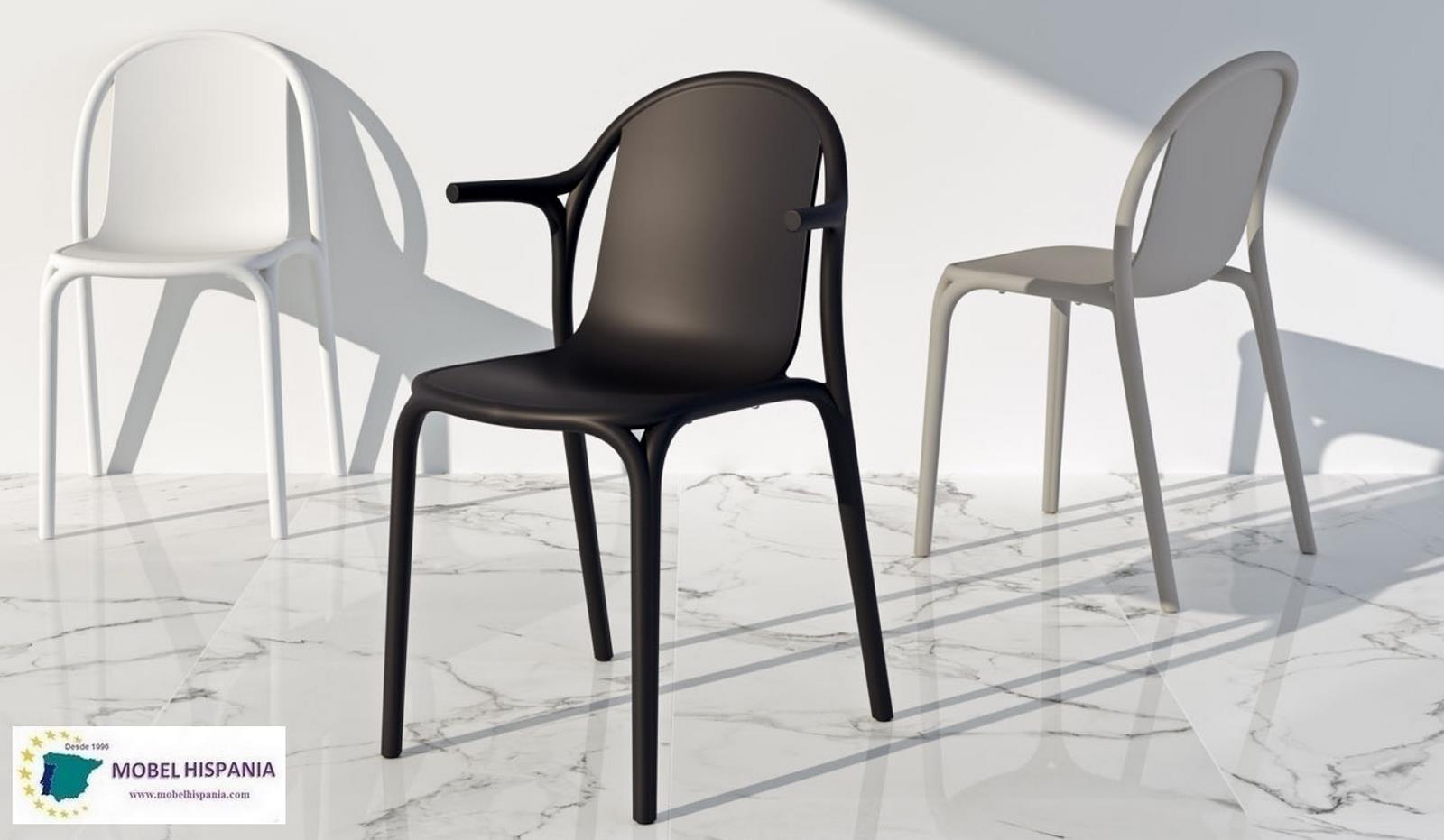 Brooklyn silla polipropileno negro 09 2