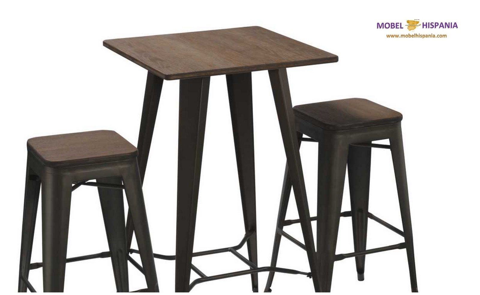 T1410 mesa alta bronce