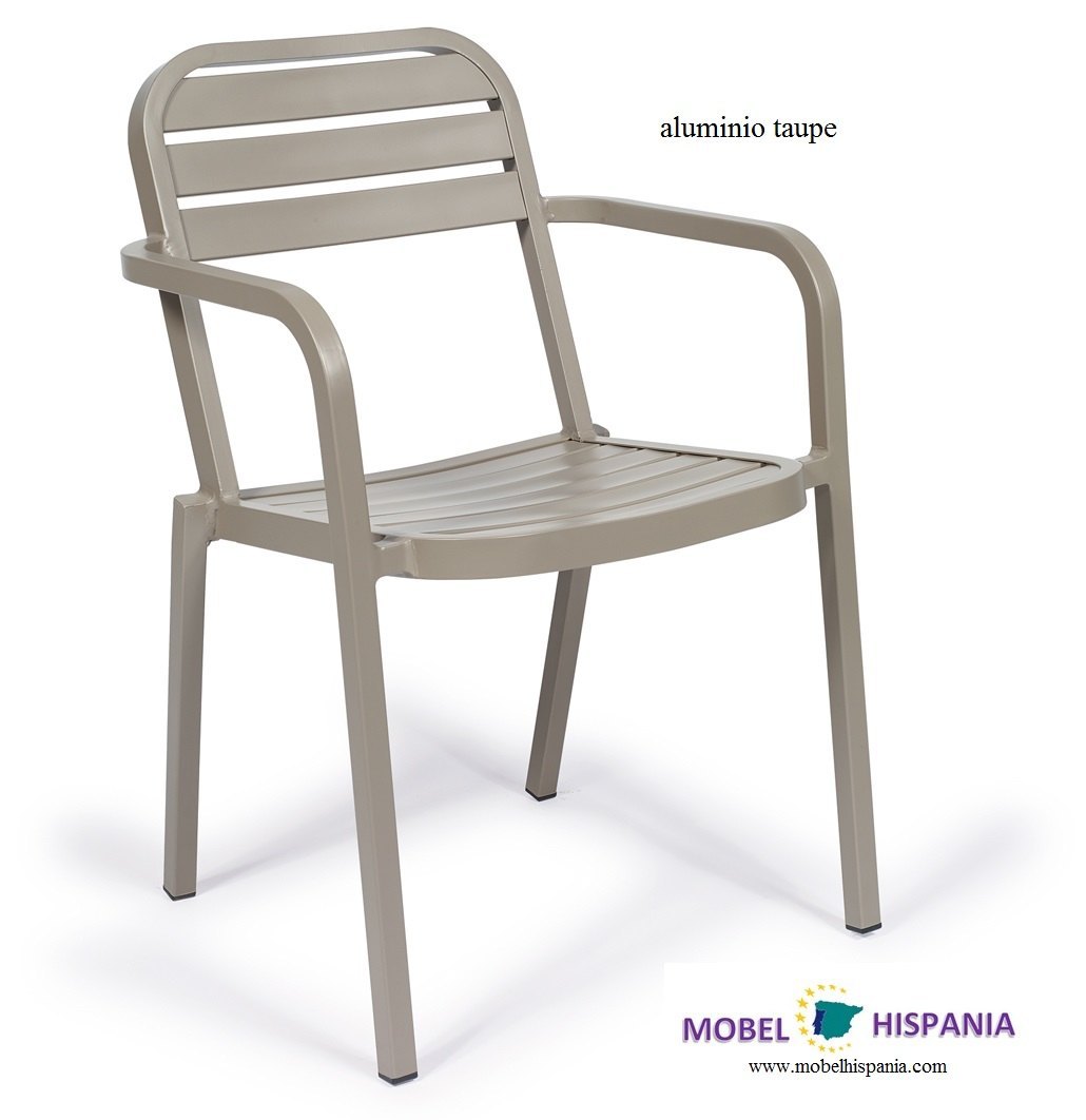 florida silla aluminio taupe 05