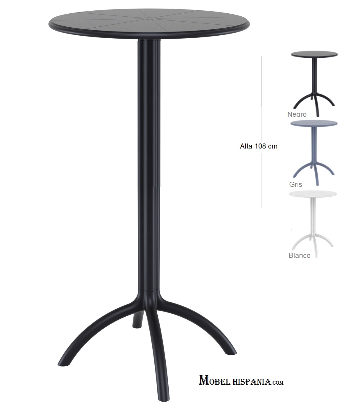 octopus-mesa-alta-blanco-negro octopus mesa alta blanco negro