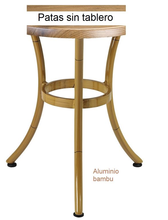 415 patas aluminio bambu