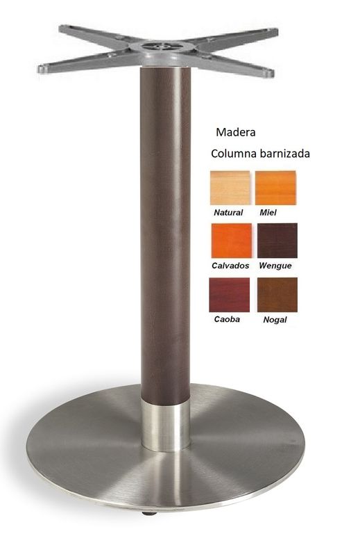 442 pie madera redondo