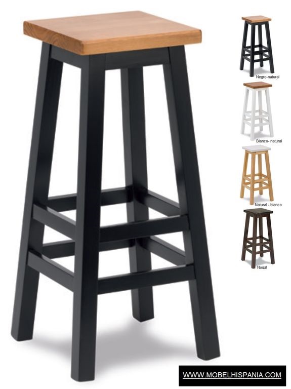 5800 taburete negro natural