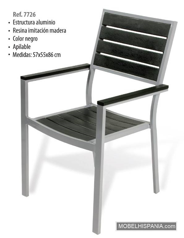 7726 sillon aluminio poliwood 4