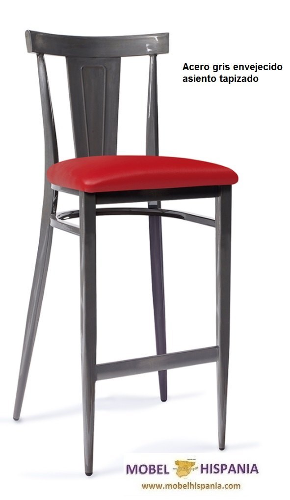 DAKOTA silla acero blanco asiento tapizado 05 1