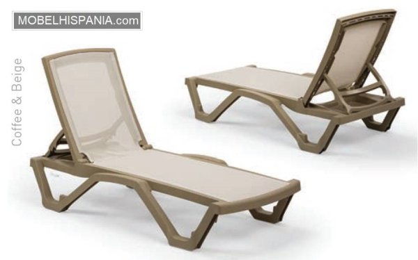 DINA tumbona cafe beig