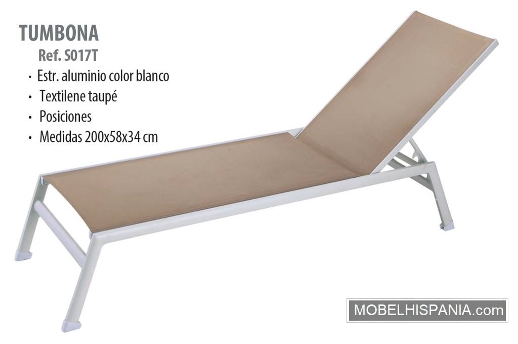 S017T tumbona Blanco taupe 1