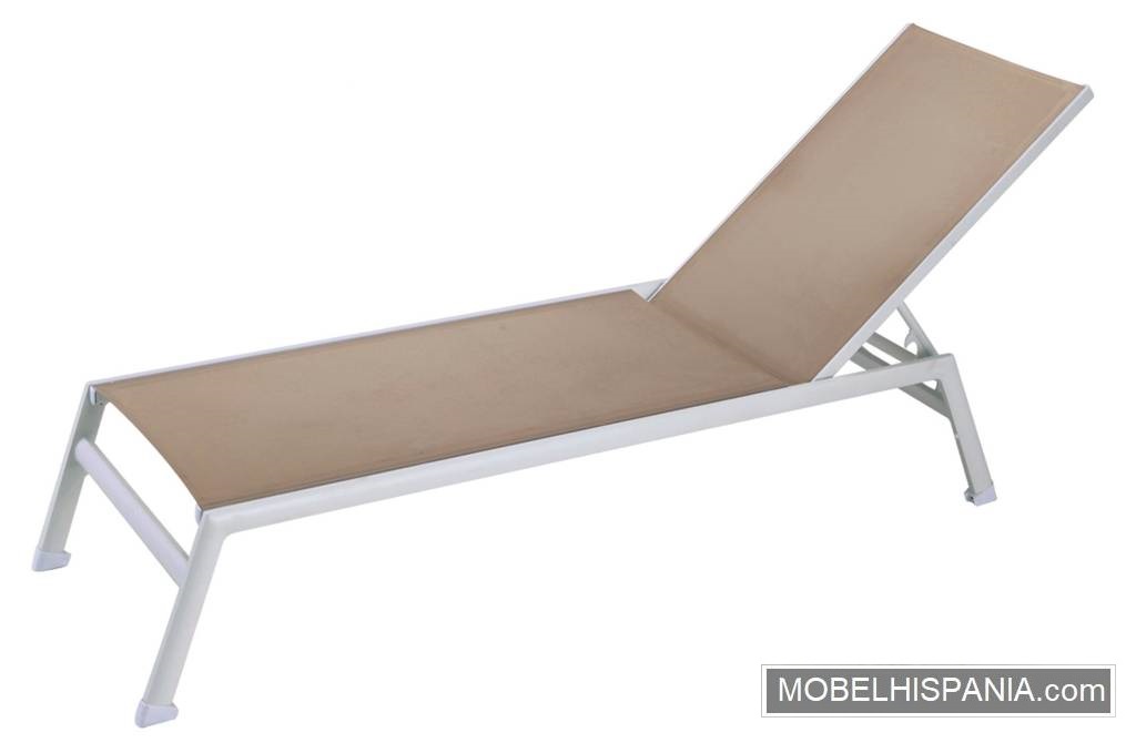 S017T tumbona Blanco taupe