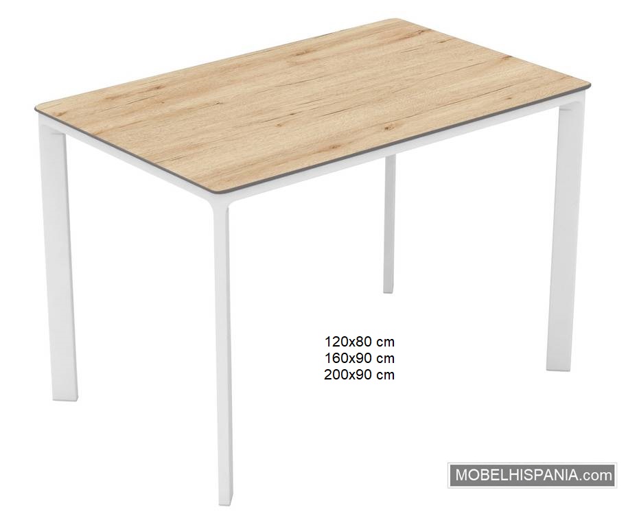 MEET mesa blanca roble r