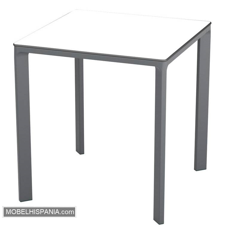 MEET mesa gris blanco