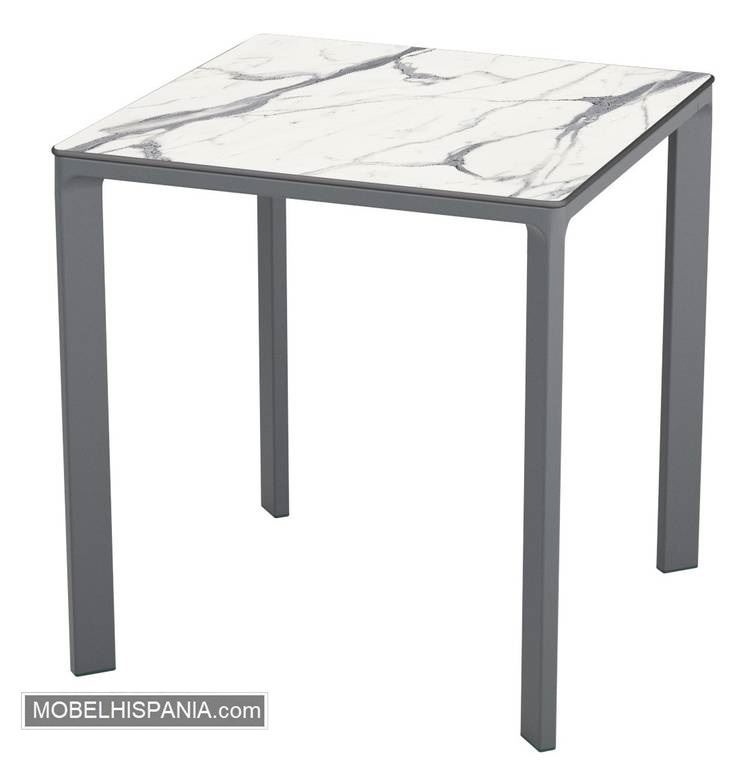 MEET mesa gris marmol