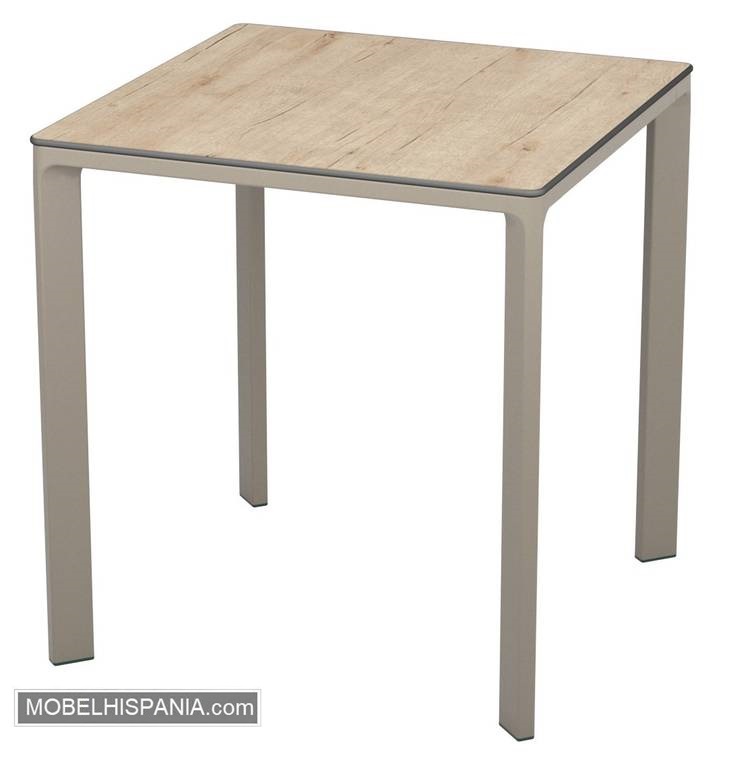 MEET mesa taupe roble