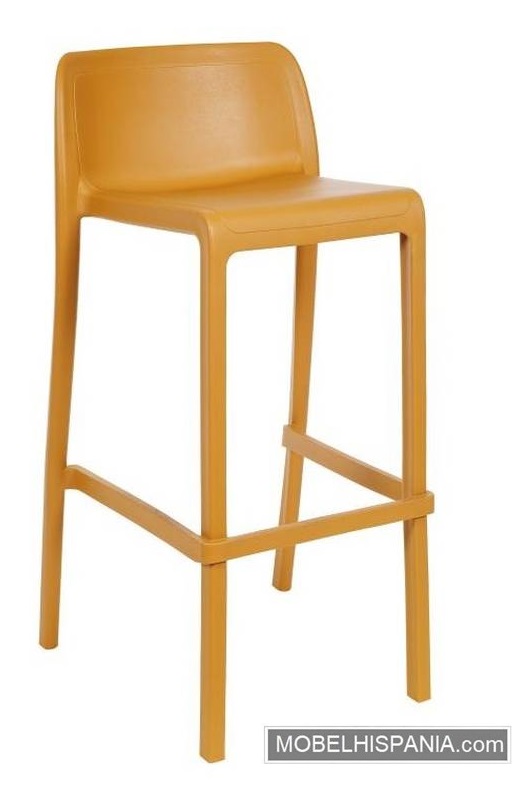 ATTICO taburete apilable mostaza 1