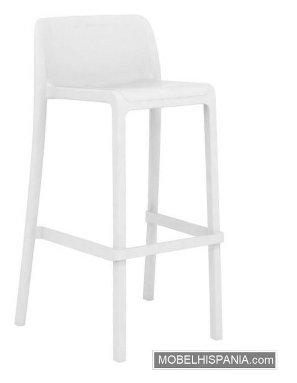 attic taburete politileno blanco
