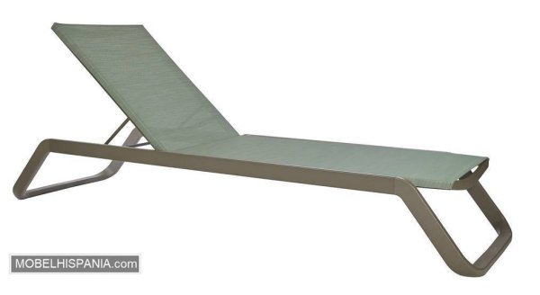 VILA tumbona taupe verde