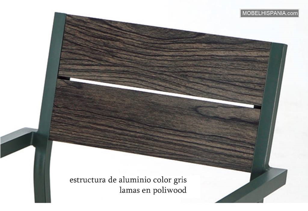 6526 Sillon aluminio gris 4