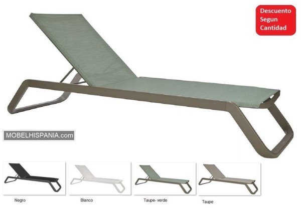 VILA tumbona taupe verde w