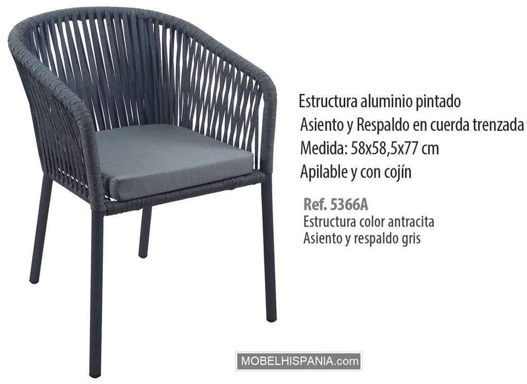 5366A sillon antracita