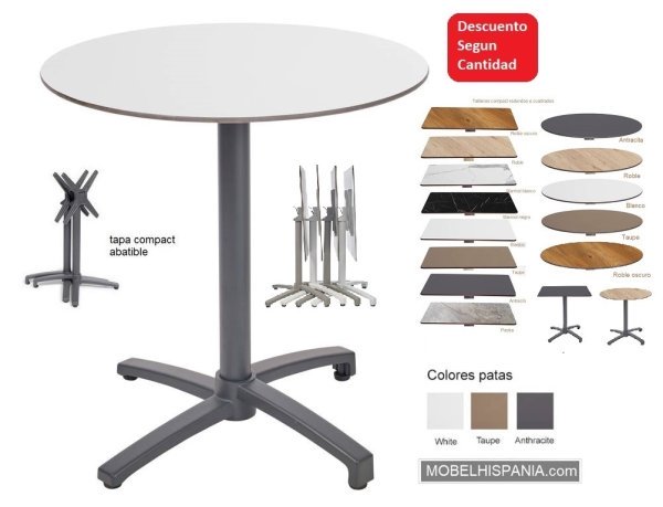 KOS mesa R antracita blanco w