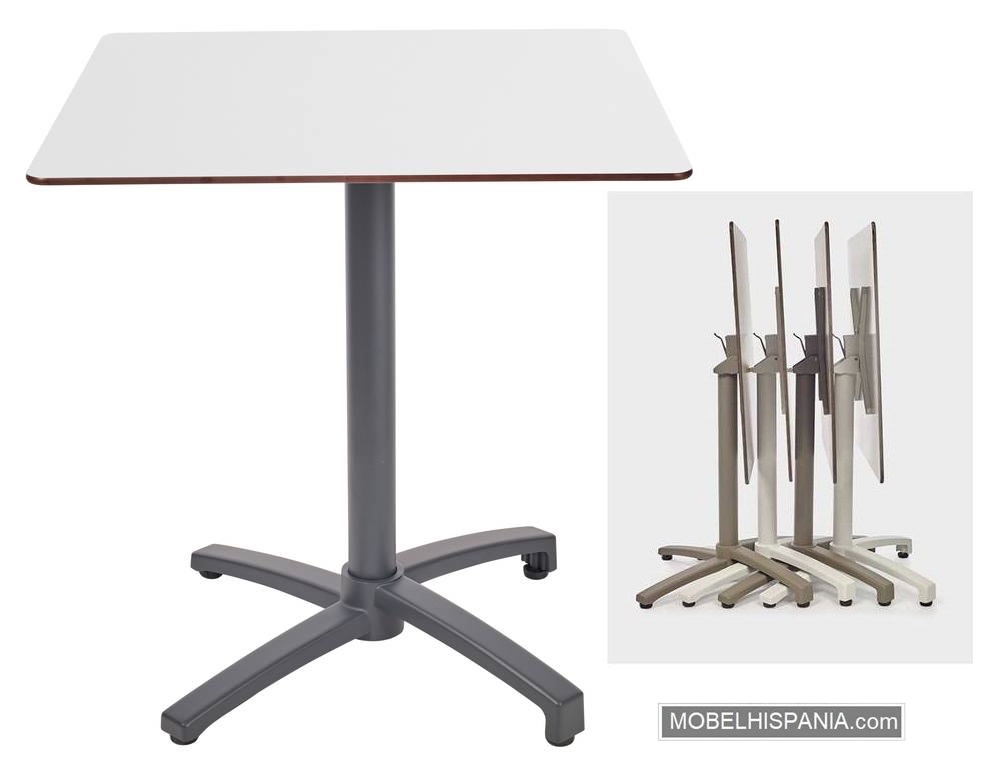 KOSI mesa antracita blanco