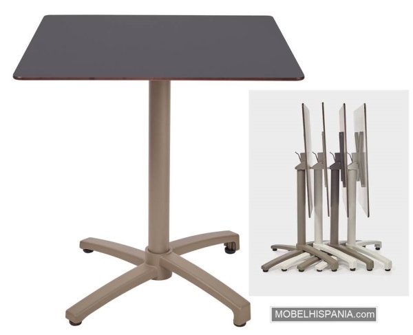 KOSI mesa taupe negro